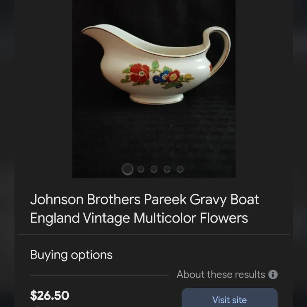 Johnson Brothers gravy perfect delicate